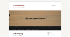 Desktop Screenshot of kraftschoepfung.com